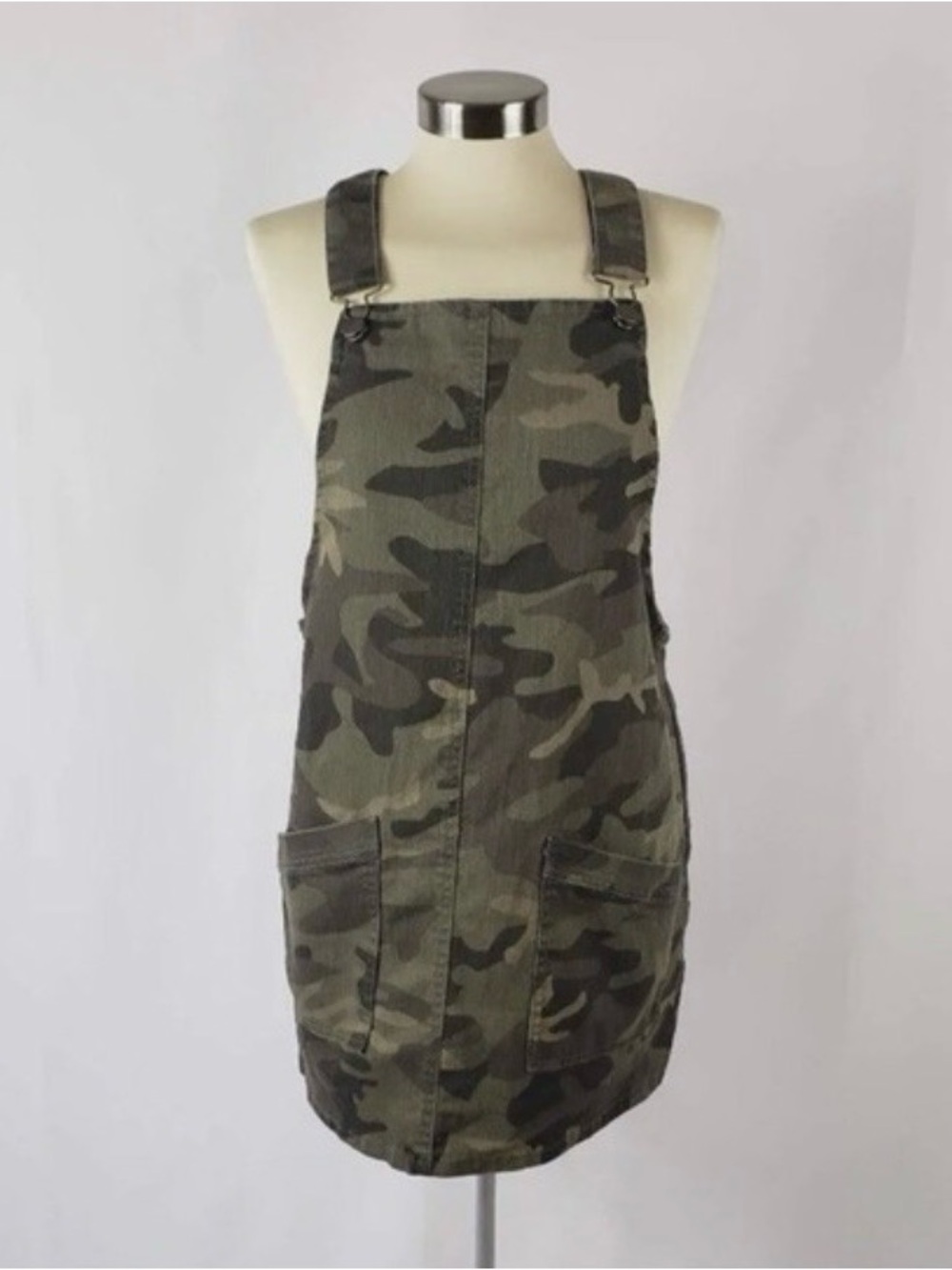 Boundaries Camo Overal! Pinafore Dress overall top with adjustable buckles XXL